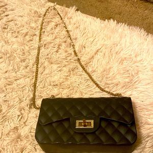 A black purse